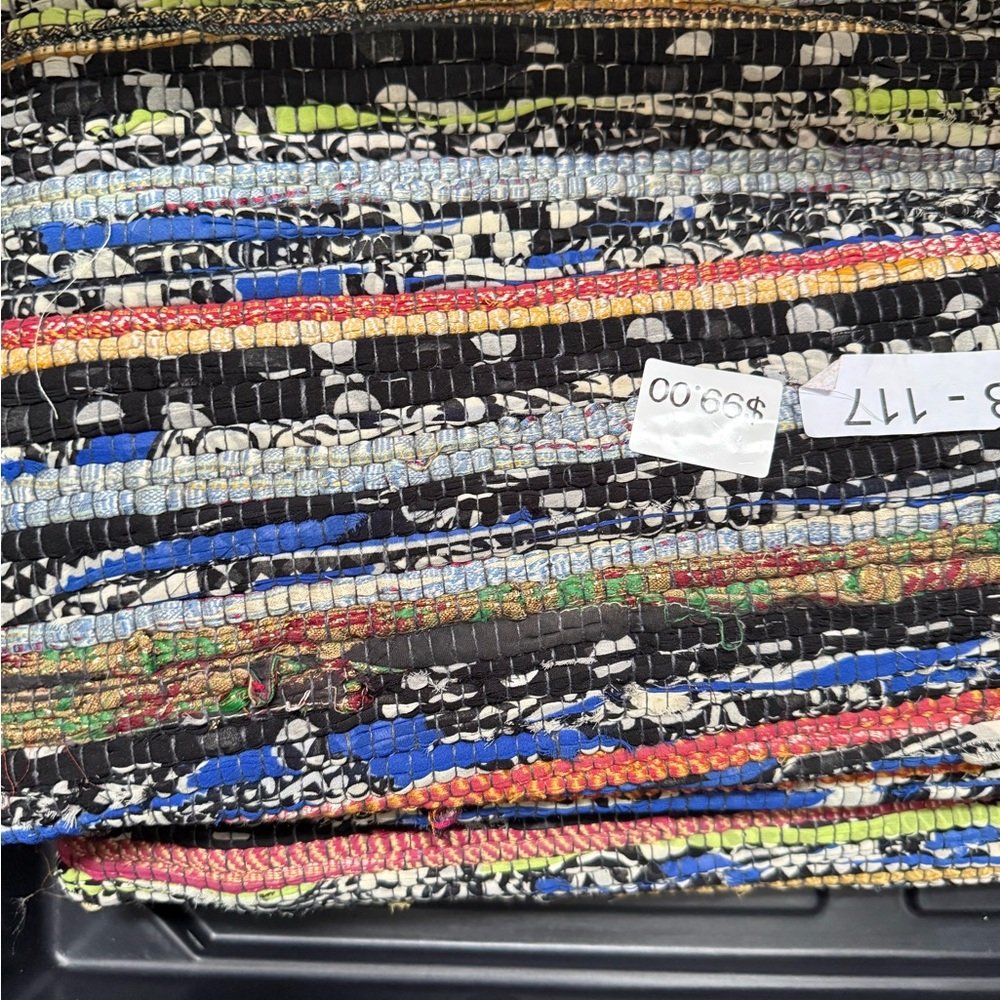 Front Gate Colorful Woven Rug - Picture 3 of 3